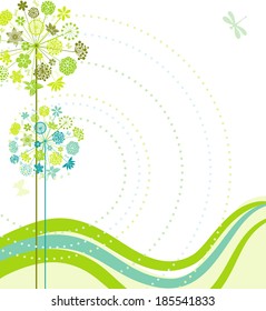 Decorative dandelions