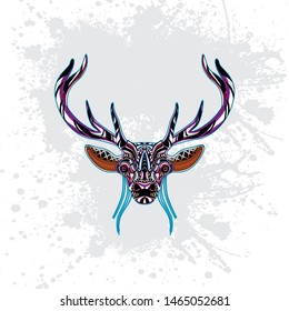 decorative deer pattern rousing color