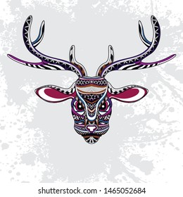 decorative deer pattern rousing color