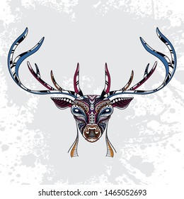 decorative deer pattern rousing color