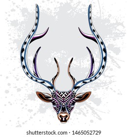 decorative deer pattern rousing color