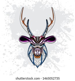 decorative deer pattern rousing color