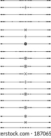 decorative delimiter and text break set 