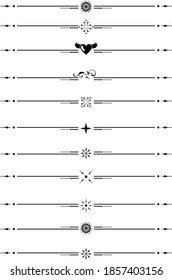  decorative delimiter, text breaks set 