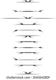  decorative delimiter, text breaks set 