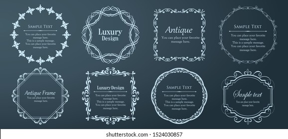 Decorative Design Beautiful Frame Frame Design Template Antique Vintage Luxury