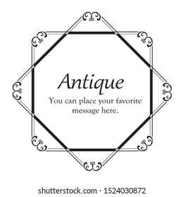 Decorative Design Beautiful Frame Frame Design Template Antique Vintage Luxury