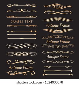 Decorative Design Beautiful Frame Frame Design Template Antique Vintage Luxury