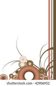 decorative design with circle and place for text