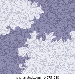 Decorative design corners on seamless lace pattern background. Lace elements for invitation card. Wave design.  