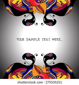 Decorative design element in asian style. Vector format.