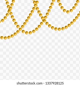 Decorative design element bead. Vector illustration EPS10 