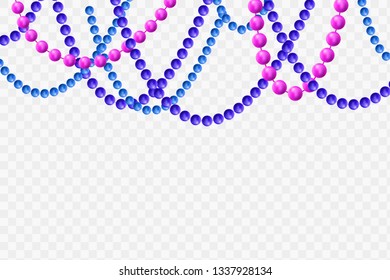 Decorative design element bead. Vector illustration EPS10 