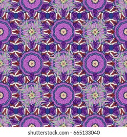 Decorative design element filigree calligraphy. Retro pattern antique style acanthus. Vector illustration. Vintage baroque mandala ornament on background.