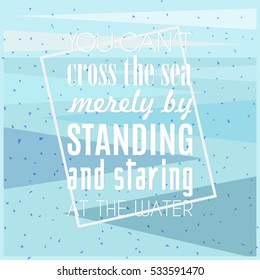 decorative design element, motivation quote illustration frame