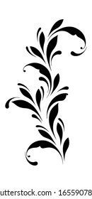 Elementos de diseño decorativos. Patrón floral dibujado a mano para tarjetas de felicitación, cubiertas, papel, papel pintado, banners, marco, fondo. Flores de arte relucientes.