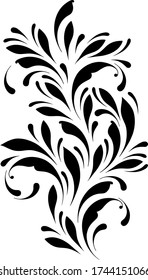 Decorative design elements. Floral hand drawn pattern for greeting cards, covers, paper, wallpaper, banners, frame, background. Swirly art flowers.