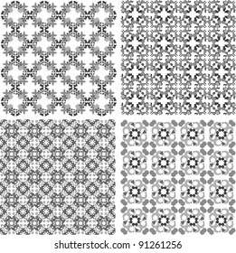 Decorative design elements. Patterns set. Vector art