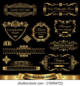 Decorative design elements set 1