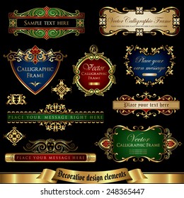 Decorative design elements set 3