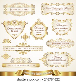 Decorative design elements set 4