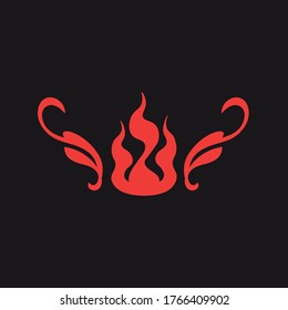 Decorative design of Fire and Flame icon