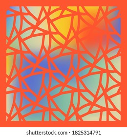 Decorative design with gradient mesh abstract background for decoration and your design. Print for shawl and tile. Vector.