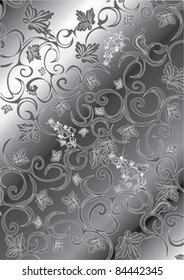 decorative design with leaf,vector