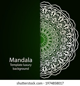 decorative design of mandala. Vector illustration. Floral ornament