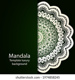 decorative design of mandala. Vector illustration. Floral ornament