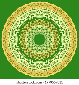 diseño decorativo de mandala. Ilustración vectorial. Ornamento floral