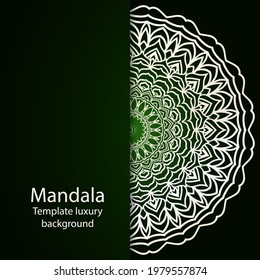 decorative design of mandala. Vector illustration. Floral ornament