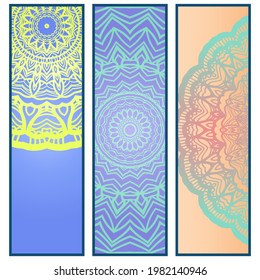 decorative design of mandala. Vector illustration. Floral ornament