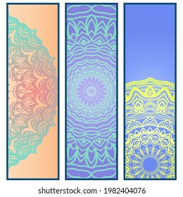 diseño decorativo de mandala. Ilustración vectorial. Ornamento floral