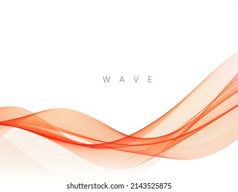 Decorative design modern pattern with stylish smooth red wave background vector