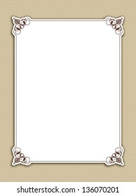Design decorativo em um plano de fundo de textura de estilo de tela de pintura