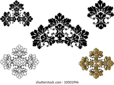 decorative design ornament on white background