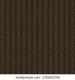 Decorative design with  parallel stripes highlighted by the positioning of small rectangular patches. Repetitive pattern in dark and light shades.