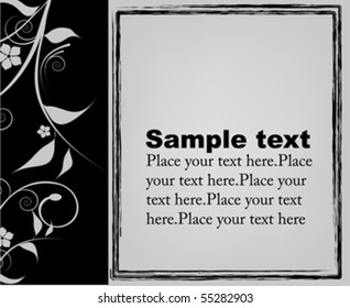 decorative design with place for text