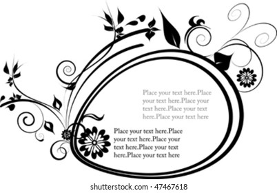 decorative design with place for your text