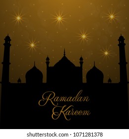 Decorative design for a Ramadan Kareem background