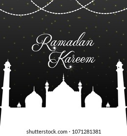 Decorative design for a Ramadan Kareem background