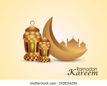Decorative design for a Ramadan Kareem background
