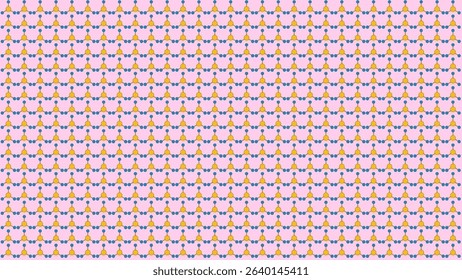 Decorative desktop background design using consistent graphic repetition for symmetry.