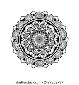 Decorative Detailed Islamic Mandala Art Illustration Vector Design