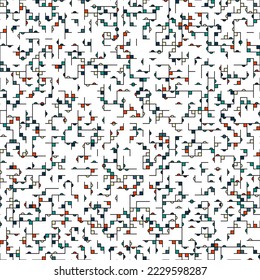 Decorative diagram colorful geometric figures background illustration