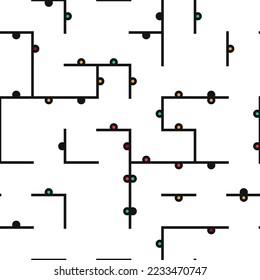 Decorative diagram colorful geometric figures background illustration