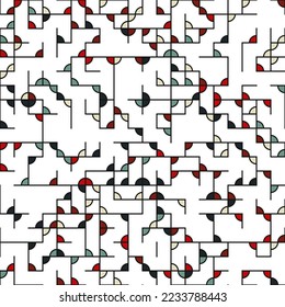 Decorative diagram colorful geometric figures background illustration