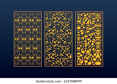 Decorative Die Cut Abstract Pattern Laser Cut Cnc Template