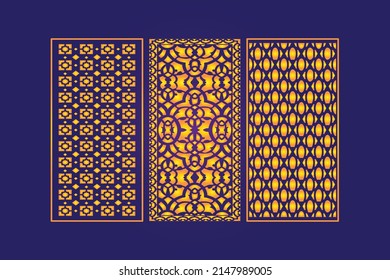 Decorative Die Cut Abstract Pattern Laser Cut Cnc Template
